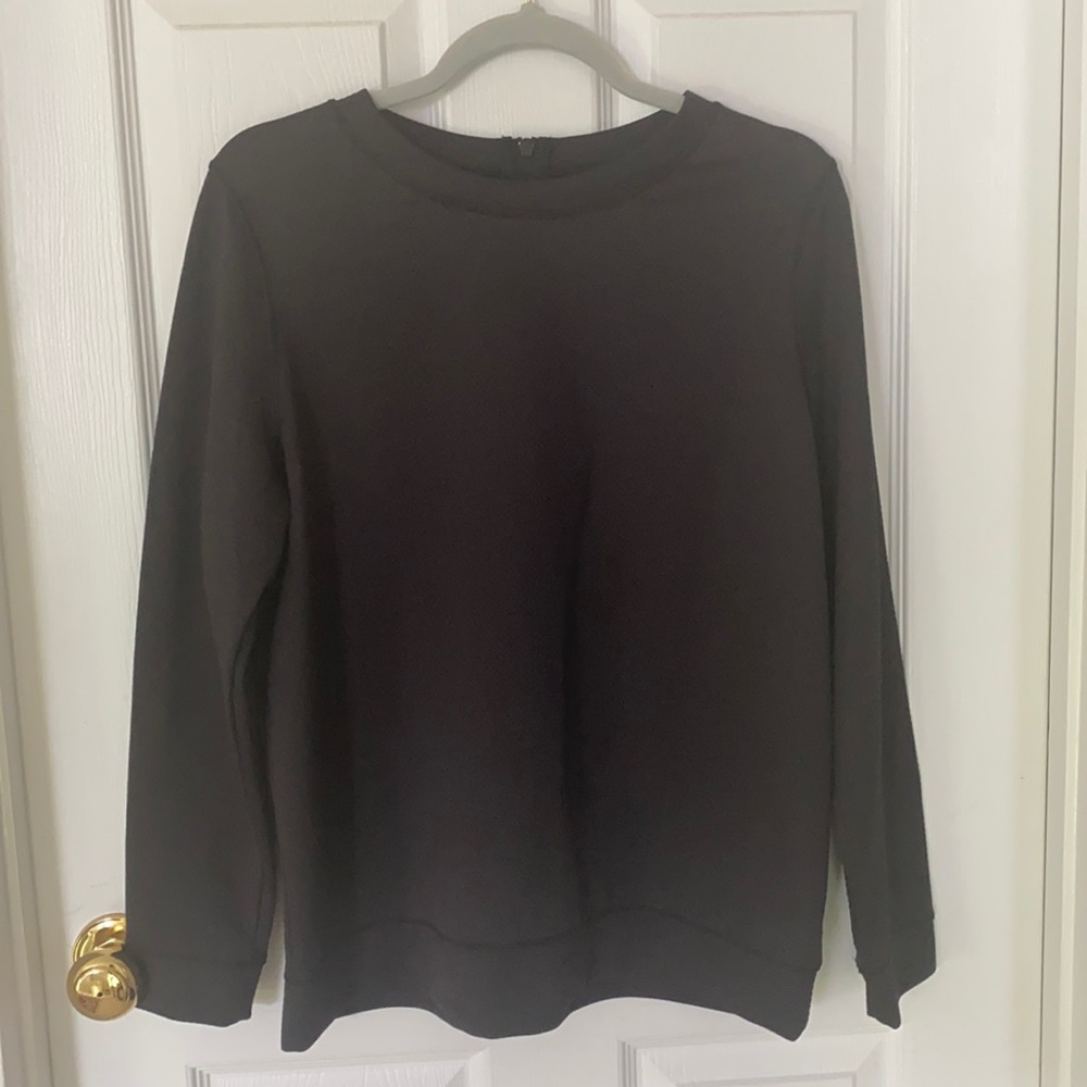 Passport Long Sleeve Top with Zipper Design